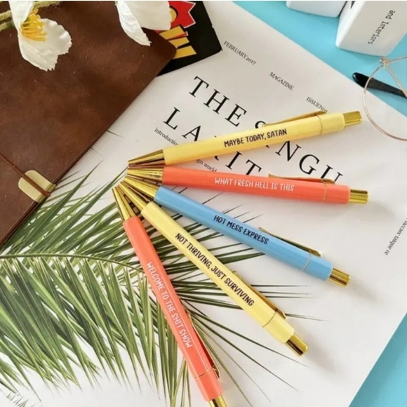 Sh*t Show Pen Set -5pk office humor, boss admin coworker - Picture 3 of 5